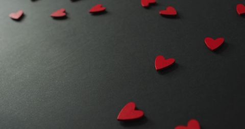 Red Heart Shapes on Gray Background for Valentine's Day - Download Free Stock Images Pikwizard.com