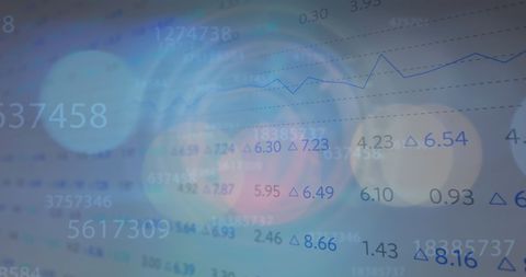 Financial expert analyzing market trends with precision
