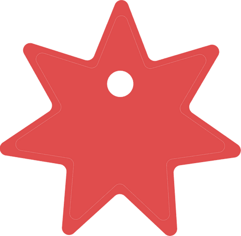 Transparent Red Star with Central Hole, Copy Space - Download Free Stock Videos Pikwizard.com