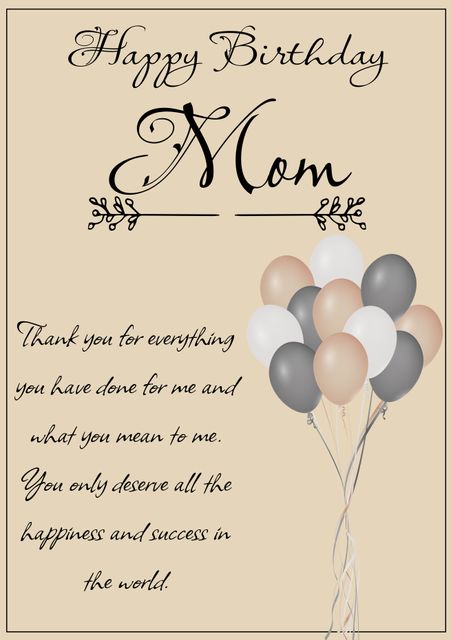 Happy birthday mom free svg file for members, gift for mama - SVG Heart