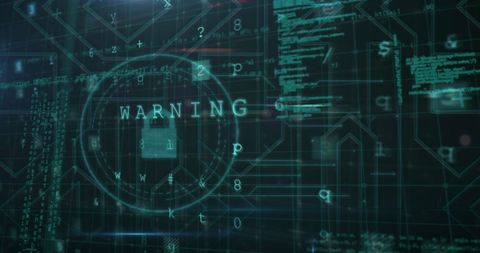 Cybersecurity Alert on Advanced Digital Interface - Download Free Stock Images Pikwizard.com