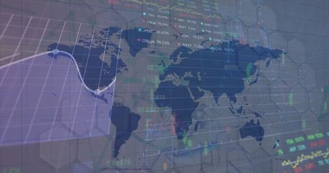 Global Data Interface Projecting Business Trends Worldwide - Download Free Stock Images Pikwizard.com