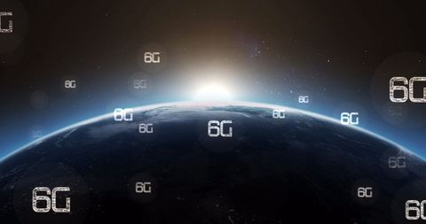 Emerging 6G Technology Concept with Global Connectivity - Download Free Stock Images Pikwizard.com