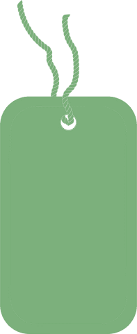 Green Gift Tag with Rope Tie on Transparent Background - Download Free Stock Videos Pikwizard.com