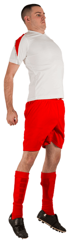 transparent image of athletic football player jumping mid-air - Download Free Stock Videos Pikwizard.com