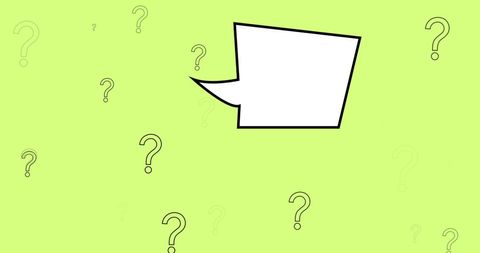speech bubble and question marks on green background illustrating queries - Download Free Stock Images Pikwizard.com