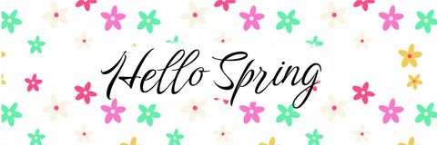 this design features bright flowers surrounding the phrase 'hello spring', invoking feelings of freshness and rejuvenation. perfect for creating seasonal greeting cards, social media posts, or banners to celebrate the arrival of spring with joy and vibrancy.