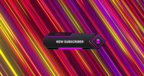 Dynamic Social Media Alert with Vibrant Light Trails Background - Download Free Stock Images Pikwizard.com