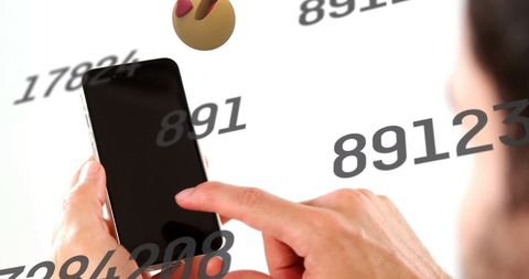 Social Media Interaction via Smartphone and Dynamic Elements - Download Free Stock Images Pikwizard.com