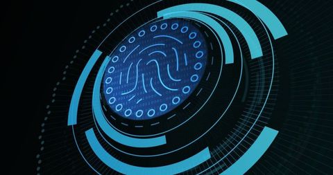 Biometric Fingerprint in Digital Processing Circle Representation