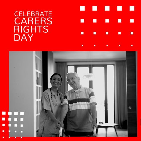 celebrating carers rights day with smiling healthcare professional - Download Free Stock Templates Pikwizard.com