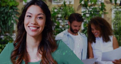 Diverse Business Team and Digital Financial Analysis