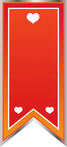 heart-themed red tag with copy space transparent background - Download Free Stock Videos Pikwizard.com
