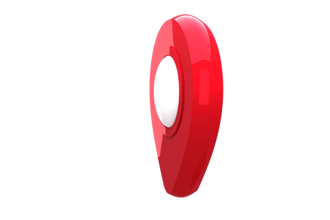 Red Geolocation Pin Light Effect on Transparent Background - Download Free Stock Videos Pikwizard.com