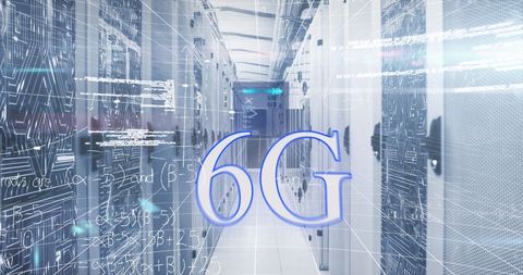 Advanced 6G Technology Concepts in Modern Data Center - Download Free Stock Images Pikwizard.com