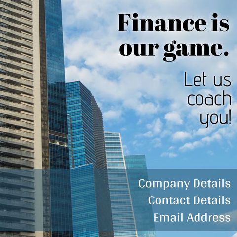 Finance Business Coaching with Modern Cityscape - Download Free Stock Templates Pikwizard.com