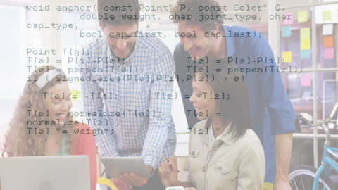Team Collaboration in Office with Programming Code Overlay