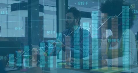 Executives Analyzing Growing Financial Dataset in Meeting