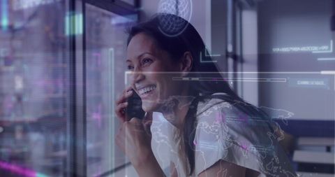 Businesswoman Engaged with Financial Technology Interface - Download Free Stock Images Pikwizard.com