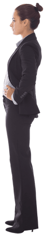 biracial businesswoman standing profile transparent - Download Free Stock Videos Pikwizard.com
