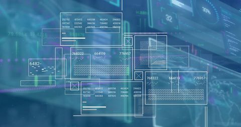 Digital Data Processing Interface Design with Global Elements - Download Free Stock Images Pikwizard.com