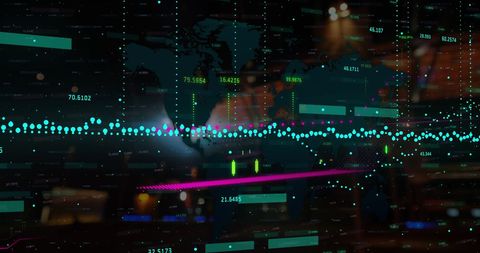 Global Analytics Concept with Financial Graphs and Digital Data - Download Free Stock Images Pikwizard.com