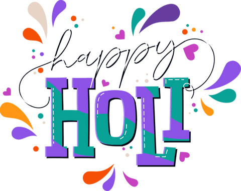 vibrant festive text display for holi celebration transparent background - Download Free Stock Videos Pikwizard.com