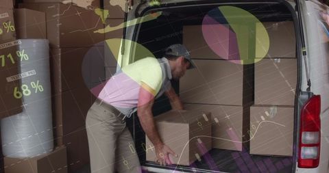 Data Integration with Global Delivery Logistics Technology - Download Free Stock Images Pikwizard.com