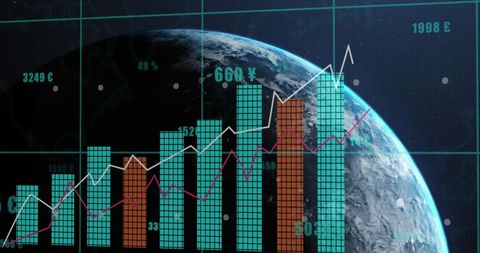 Global Financial Data and Digital Trading Interface - Download Free Stock Images Pikwizard.com
