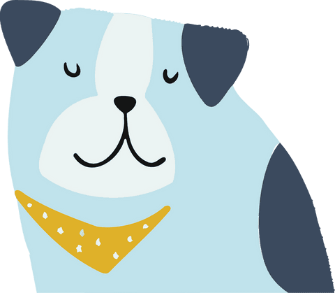 cute cartoon puppy with yellow bandana transparent background - Download Free Stock Videos Pikwizard.com