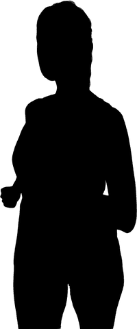 silhouette of woman running, transparent background vector - Download Free Stock Videos Pikwizard.com