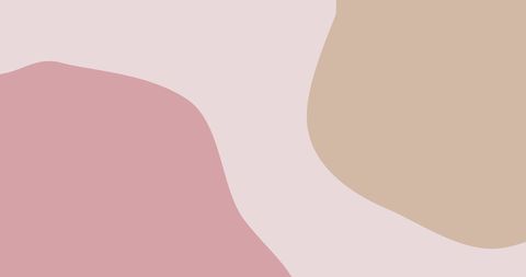 Digital line art plant with pastel abstract background