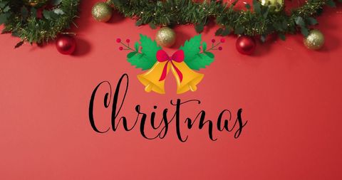 Festive christmas banner with decorative ornaments