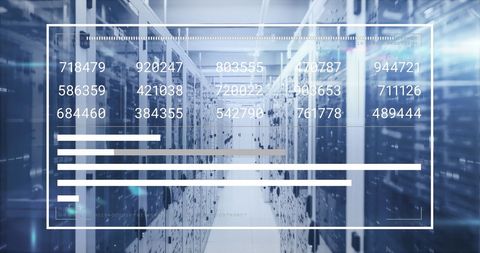Financial Data Processing in High-Tech Server Room Environment - Download Free Stock Images Pikwizard.com