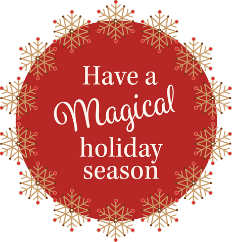 white and red christmas card with magical holiday message - Download Free Stock Videos Pikwizard.com