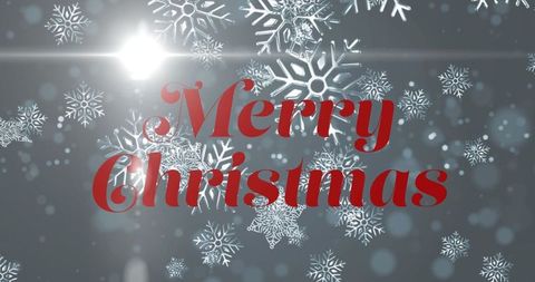 merry christmas celebration with snowflakes and sparkle - Download Free Stock Images Pikwizard.com