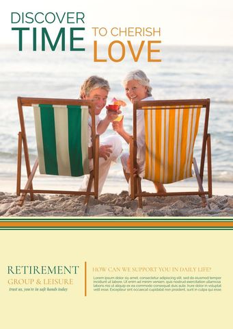 Elderly Couple Relaxing by Beach at Sunset Holding Hands - Download Free Stock Templates Pikwizard.com