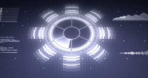 Futuristic Digital Interface with Data Visualization Scope - Download Free Stock Images Pikwizard.com