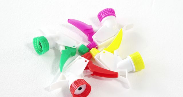 Colorful Sprayer Nozzles on White Background - Download Free Stock Images Pikwizard.com