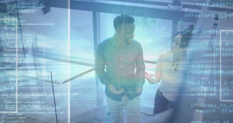 Digital Analytics Team Engaging in Modern Office