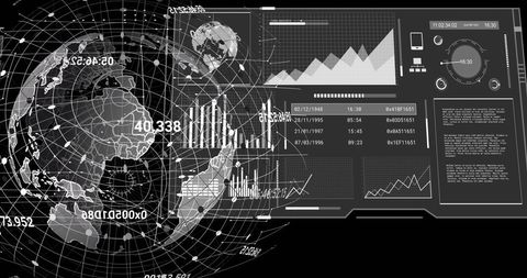 Global Data Processing and Visualization Interface - Download Free Stock Images Pikwizard.com