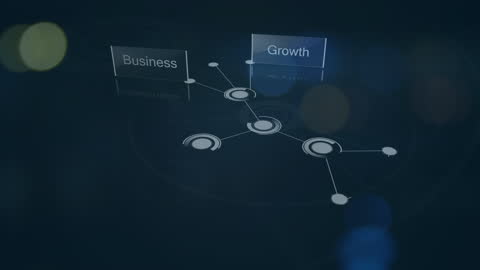 Business Growth Network Visualization with Bokeh Lights