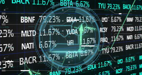 Digital Data Processing with Envelope Icon in Business Interface