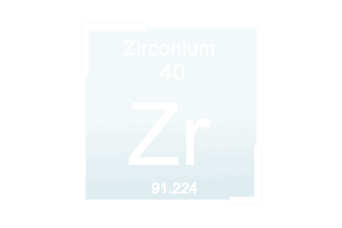 Transparent PNG Illustration of Zirconium Element Icon with Symbol - Download Free Stock Videos Pikwizard.com