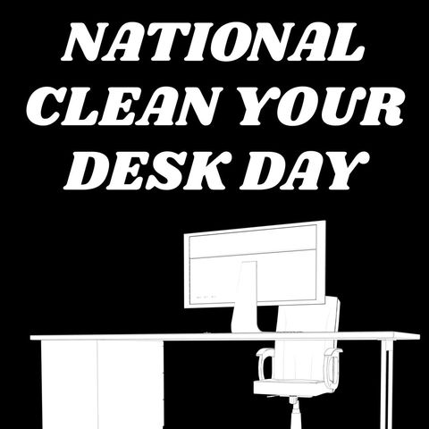 national clean your desk day encouraging ideal workspaces - Download Free Stock Templates Pikwizard.com