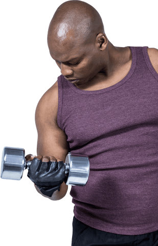 Fit man reflecting transparent fitness concepts