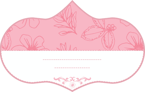 Transparent Vintage Pink Floral Badge Design with Copy Space - Download Free Stock Videos Pikwizard.com