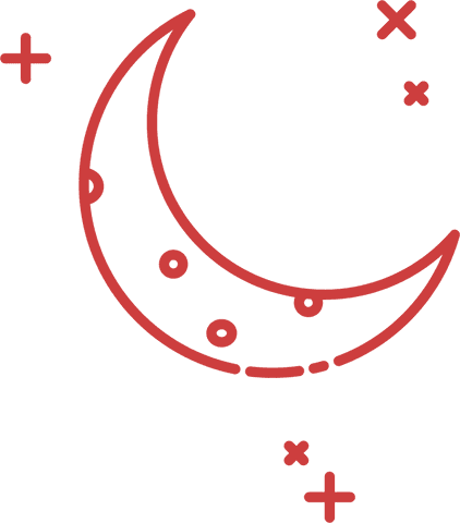 transparent red moon with stars icon isolated - Download Free Stock Videos Pikwizard.com