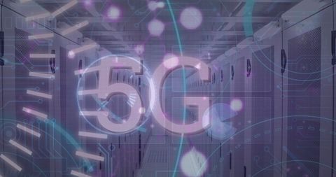 5G Technology in Modern Server Room - Digital Network Concept - Download Free Stock Images Pikwizard.com