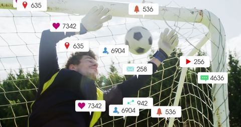 Goalkeeper struggling with social media overload